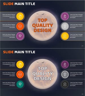 할로윈 달 다이어그램 – 사업 소개 및 혜택 시각화