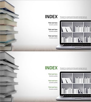 Library Notebook Mockup Template Table of Contents – Professional Kickoff