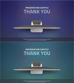 Modern Thank You Slide Design