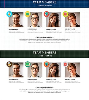 체크패턴 스쿨 템플릿 – 팀원 소개 구조