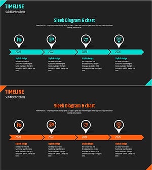 타임라인 방향 다이어그램 – 사업 추진 전략을 시각화하다