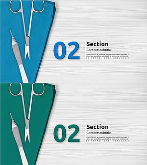 메디컬 수술 템플릿 간지 02 – 프로페셔널한 섹션 디자인