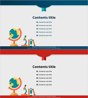 Science Education Template Illustration Table of Contents