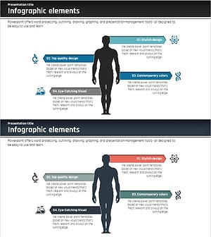 실루엣 연결 다이어그램 – 마케팅 전략을 시각화하다