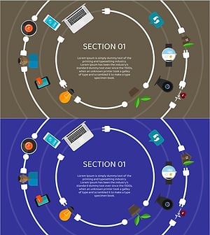 사물 인터넷 템플릿 간지 – 최신 기술과 연결성