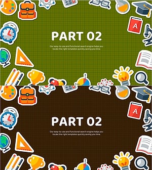 체크패턴 스쿨 템플릿 간지02 – 창의적이고 친근한 디자인의 매력