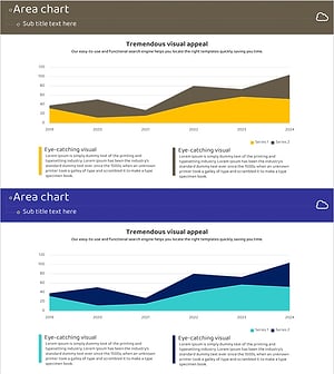 Area Graph of Comparative Analysis by Year