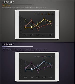시장동향 및 향후전망 그래프 – 직관적으로 표현하는 프레젠테이션 템플릿