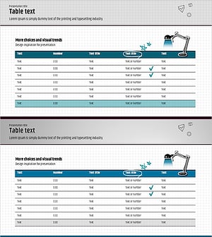 강조 테이블 차트 – 예산 계획과 성과 추적