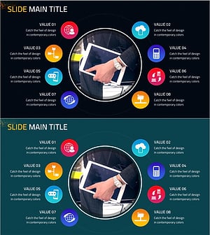 Mobile Business Area Diagram – Designed with Modern Colors
