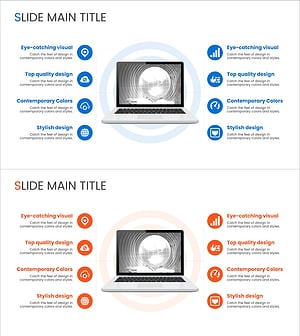 소셜 미디어 사업 서비스 슬라이드 구성 – 매력적이고 현대적인 디자인