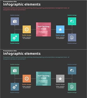 Infographic Slide for Business Areas and Goals – Creative Approach