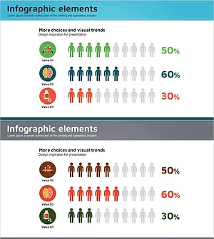 의료 일러스트 고객분석 실루엣 그래프 – 고객의 심리를 시각화한 템플릿