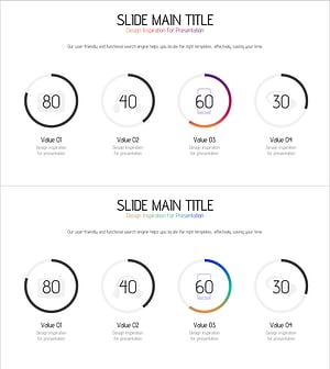 어플리케이션 개발 현황을 시각화한 다이어그램 슬라이드