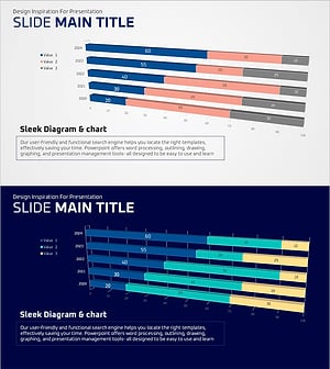 3D 가로 세분화 그래프 – 시장 동향 분석