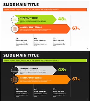 Orange Green Achievement Graph – Visualizing Goal Attainment