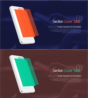 디벨롭 템플릿 간지 01 – 독창적인 섹션 커버 슬라이드