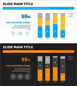 세분형 수치 강조 차트로 시장 동향 분석