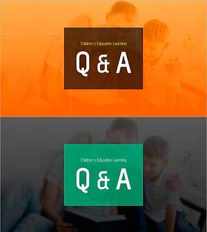 행복한 가족 배경의 Q&A 슬라이드