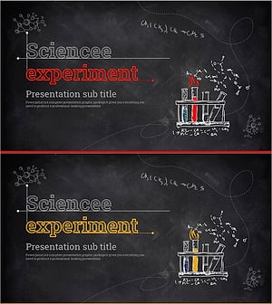Blackboard Chalk Theme Science Experiment Cover