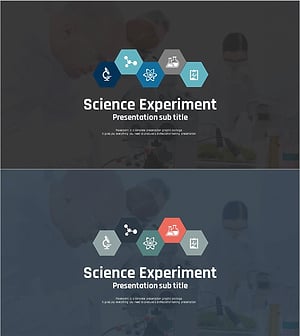 과학 실험 PPT 표지 – 창의력을 자극하는 스타트