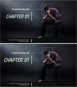 좌절하는 사람 템플릿 간지 – 슬라이드 디자인으로 감정 전하기