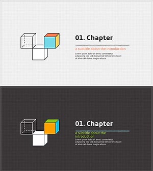 필기구 일러스트 템플릿 – 소개 장