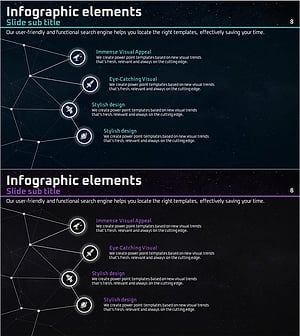 우주 사업 연결 다이어그램 – 정보를 시각적으로 전달하다