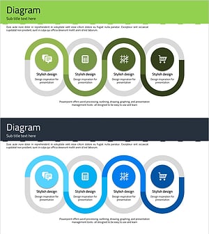 서비스 개요 및 목표 초록 남색 프레젠테이션 템플릿