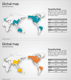 글로벌 네트워크 세계지도 – 타겟 시장 분석