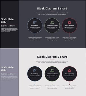 VR 사업 비전 다이어그램으로 비즈니스 목표 시각화