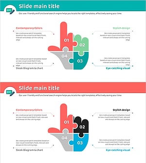 손가락 퍼즐 다이어그램 – 제품 및 서비스 소개