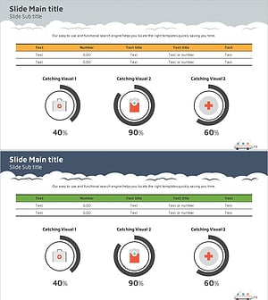 시장 현황 분석 테이블 및 원형 그래프