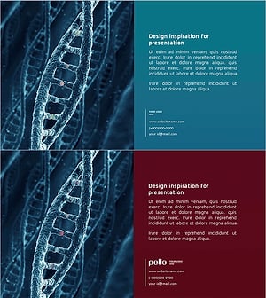 과학 DNA 비즈니스 개요 슬라이드