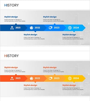 소셜 미디어 선형 다이어그램 – 비즈니스 성장 단계