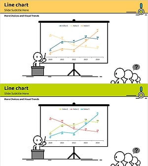 꺾은선 그래프로 시장 동향 분석 – 교육 분야 전망