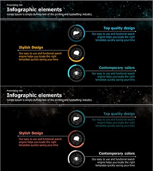 은하 테마 시장분석 도넛형 원 그래프