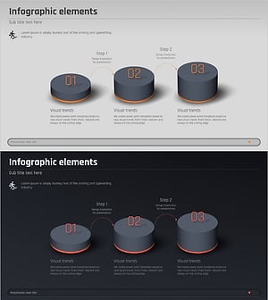 3단계 프로세스를 시각화한 3D 다이어그램