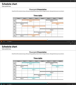 Schedule Table and Arrow Sign – Project Timeline Management
