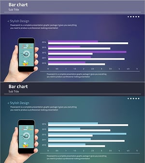 막대그래프로 데이터 시각화 – 세련된 디자인