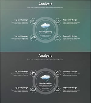시각적 매력을 강조한 인포그래픽 슬라이드 - 창의성으로 승부
