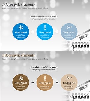 핵심 화장품 구성 성분을 시각화한 인포그래픽 슬라이드
