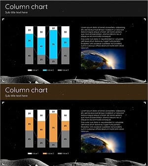 지구 분석 세분형 세로막대 그래프 – 시장 및 경쟁사 분석
