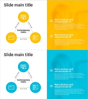 삼각형 연결 디테일 다이어그램 – 사업 추진 전략의 시각적 표현