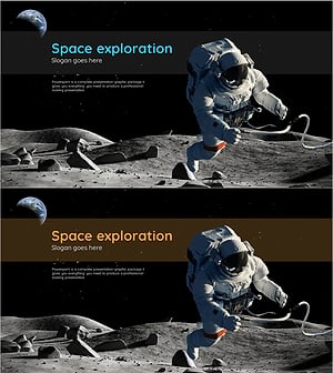 Space Exploration Wide Template Cover