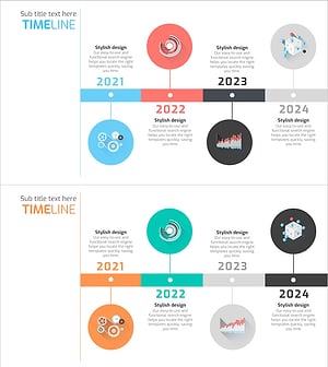 Big Data Illustration History Diagram – Experience Innovation through Data Visualization