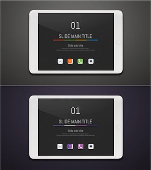 어플리케이션 프레젠테이션 간지 – 콘텐츠 구분 슬라이드