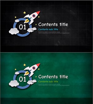 로켓 템플릿 섹션 슬라이드 – 창의적이고 유쾌한 프레젠테이션