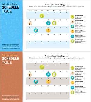 Schedule and Subject Stickers for Operational Planning
