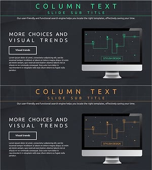 모바일 네트워크 서비스 소개 슬라이드 – 기능성 및 효율성 강조